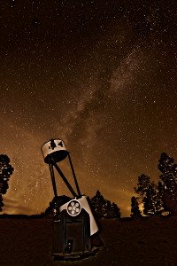 Telescope and milkyway